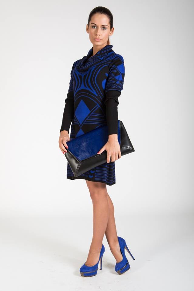 fayth in love niche cowl neck jumper dress