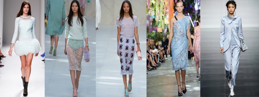mint-powder blue hues ss14