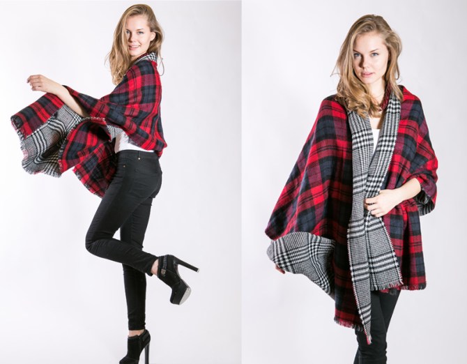 Love Niche London, Love Niche studio, Tartan, Dogtooth, Scarf, Winter, Womenswear, Accessories